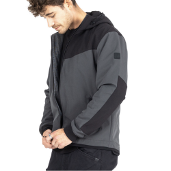 Hoodie V3 Softshell Rip Stop Sort/Gr�