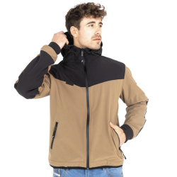 Hoodie V3 Softshell Rip Stop Dessert/Black