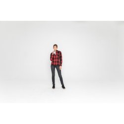 MOTOSHIRT WOMEN RED-BLACK